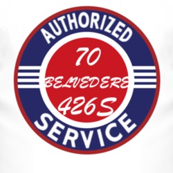Authorized Service 1970 PLYMOUTH BELVEDERE 426S T Shirt