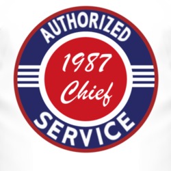 Authorized Service 1987 Cherokee Chief T Shirt