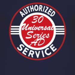 Authorized Service 1930 Chevy Universal Series AD Dark T Shirt