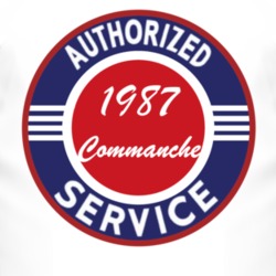 Authorized Service 1987 MJ Commanche T Shirt