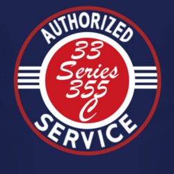 Authorized Service 1933 Cadillac Series 355 C Dark T Shirt
