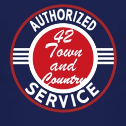 Authorized Service 1942 Chrysler Town and Country Dark T Shirt