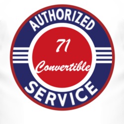 Authorized Service 1971 Commando Convertible T Shirt