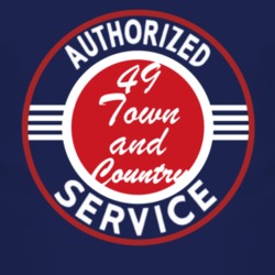 Authorized Service 1949 Chrysler Town and Country Dark T Shirt