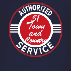 Authorized Service 1951 Chrysler Town and Country Dark T Shirt
