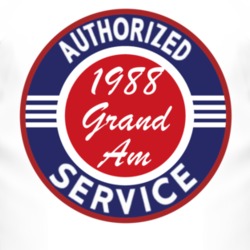 Authorized Service 1988 Pontiac Grand Am T Shirt
