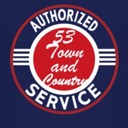 Authorized Service 1953 Chrysler Town and Country Dark T Shirt