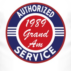 Authorized Service 1989 Pontiac Grand Am T Shirt