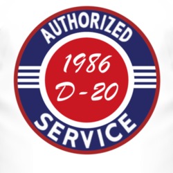 Authorized Service 1986 Chevy D-20 T Shirt