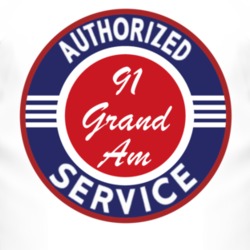 Authorized Service 1991 Pontiac Grand Am T Shirt