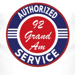 Authorized Service 1992 Pontiac Grand Am T Shirt