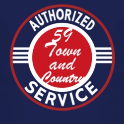 Authorized Service 1959 Chrysler Town and Country Dark T Shirt