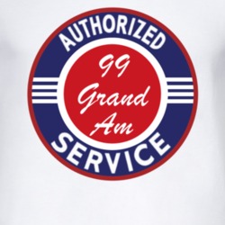 Authorized Service 1999 Pontiac Grand Am T Shirt