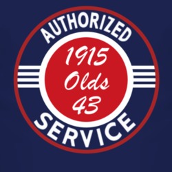 Authorized Service 1915 Oldsmobile Olds 43 Dark T Shirt