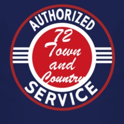 Authorized Service 1972 Chrysler Town and Country Dark T Shirt