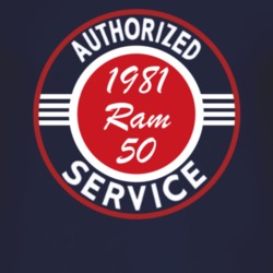 Authorized Service 1981 Dodge Ram 50 Dark T Shirt