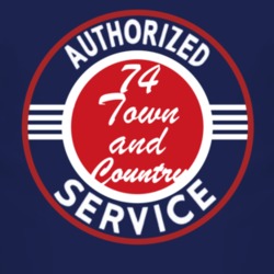 Authorized Service 1974 Chrysler Town and Country Dark T Shirt
