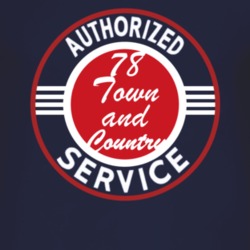 Authorized Service 1978 Chrysler Town and Country Dark T Shirt