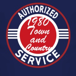 Authorized Service 1980 Chrysler Town and Country Dark T Shirt