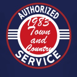 Authorized Service 1983 Chrysler Town and Country Dark T Shirt