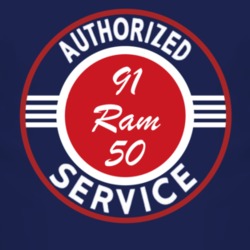 Authorized Service 1991 Dodge Ram 50 Dark T Shirt