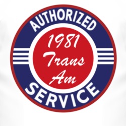 Authorized Service 1981 Pontiac Trans Am T Shirt