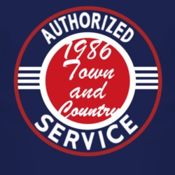 Authorized Service 1986 Chrysler Town and Country Dark T Shirt