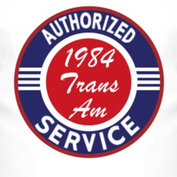 Authorized Service 1984 Pontiac Trans Am T Shirt