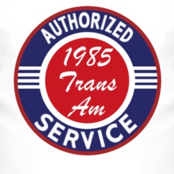 Authorized Service 1985 Pontiac Trans Am T Shirt