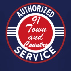 Authorized Service 1991 Chrysler Town and Country Dark T Shirt