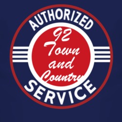 Authorized Service 1992 Chrysler Town and Country Dark T Shirt