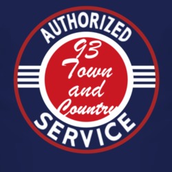 Authorized Service 1993 Chrysler Town and Country Dark T Shirt