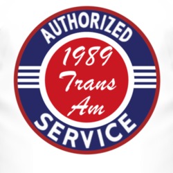 Authorized Service 1989 Pontiac Trans Am T Shirt