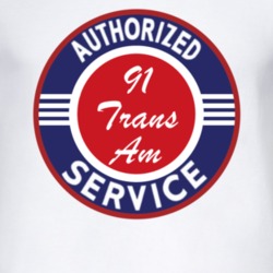 Authorized Service 1991 Pontiac Trans Am T Shirt