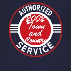 Authorized Service 2002 Chrysler Town and Country Dark T Shirt