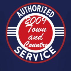 Authorized Service 2009 Chrysler Town and Country Dark T Shirt