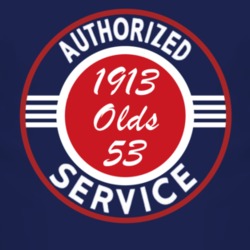 Authorized Service 1913 Oldsmobile Olds 53 Dark T Shirt