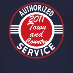 Authorized Service 2011 Chrysler Town and Country Dark T Shirt