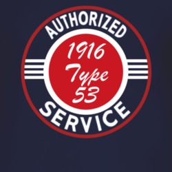 Authorized Service 1916 Cadillac Type 53 Dark T Shirt