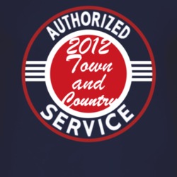 Authorized Service 2012 Chrysler Town and Country Dark T Shirt