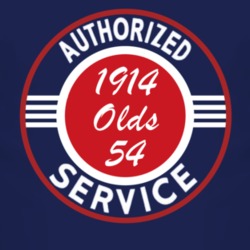 Authorized Service 1914 Oldsmobile Olds 54 Dark T Shirt