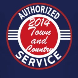 Authorized Service 2014 Chrysler Town and Country Dark T Shirt