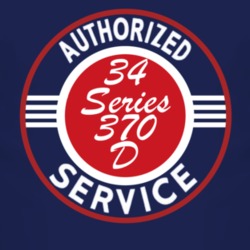 Authorized Service 1934 Cadillac Series 370 D Dark T Shirt
