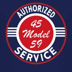 Authorized Service 1945 Model 59 Dark T Shirt