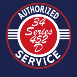 Authorized Service 1934 Cadillac Series 452 D Dark T Shirt