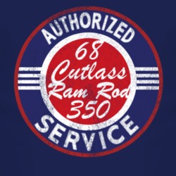 Authorized Service 1968 Oldsmobile Cutlas Ram Rod 350 Distressed Look 