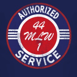 Authorized Service 1944 Willys MLW 1 Distressed Look Dark T Shirt