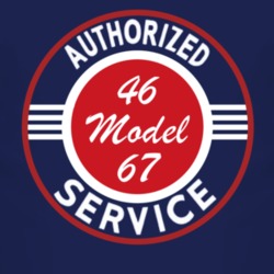 Authorized Service 1946 Model 67 Dark T Shirt