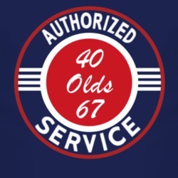 Authorized Service 1940 Oldsmobile Olds 67 Dark T Shirt