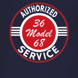 Authorized Service 1936 Model 68 Dark T Shirt